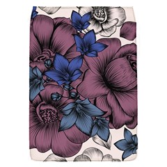 Floral-wallpaper-pattern-with-engraved-hand-drawn-flowers-vintage-style Removable Flap Cover (s)