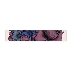 Floral-wallpaper-pattern-with-engraved-hand-drawn-flowers-vintage-style Flano Scarf (mini)