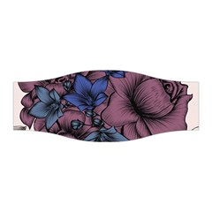 Floral-wallpaper-pattern-with-engraved-hand-drawn-flowers-vintage-style Stretchable Headband by Jancukart