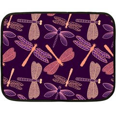 Dragonfly-pattern-design Fleece Blanket (mini) by Jancukart