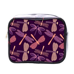 Dragonfly-pattern-design Mini Toiletries Bag (one Side) by Jancukart