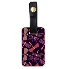 Dragonfly-pattern-design Luggage Tag (one Side)