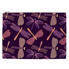 Dragonfly-pattern-design Cosmetic Bag (xxl) by Jancukart