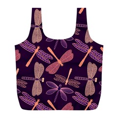 Dragonfly-pattern-design Full Print Recycle Bag (l)