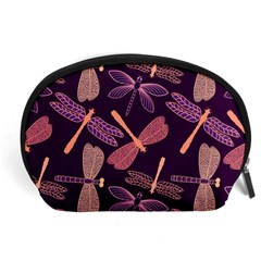 Dragonfly-pattern-design Accessory Pouch (large)