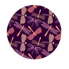 Dragonfly-pattern-design Mini Round Pill Box