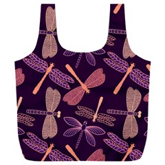 Dragonfly-pattern-design Full Print Recycle Bag (xxl) by Jancukart