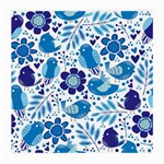 Pattern-with-birds Medium Glasses Cloth (2 Sides) Front