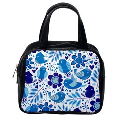 Pattern-with-birds Classic Handbag (one Side)