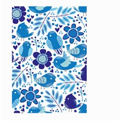 Pattern-with-birds Large Garden Flag (two Sides) by Jancukart