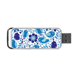 Pattern-with-birds Portable Usb Flash (two Sides)