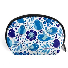 Pattern-with-birds Accessory Pouch (large)