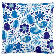 Pattern-with-birds Standard Flano Cushion Case (one Side) by Jancukart