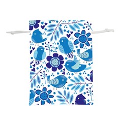 Pattern-with-birds Lightweight Drawstring Pouch (s)