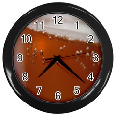 Bubble Beer Wall Clock (black)