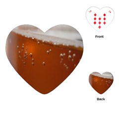 Bubble Beer Playing Cards Single Design (heart) by artworkshop