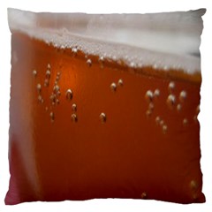 Bubble Beer Large Cushion Case (two Sides) by artworkshop