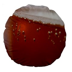 Bubble Beer Large 18  Premium Round Cushions