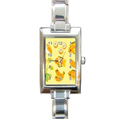 Banana Cichlid Rectangle Italian Charm Watch by artworkshop