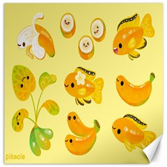 Banana Cichlid Canvas 12  X 12  by artworkshop