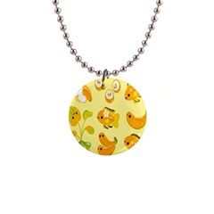 Banana Cichlid 1  Button Necklace by artworkshop