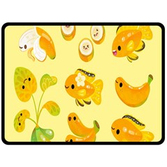 Banana Cichlid Fleece Blanket (large)  by artworkshop