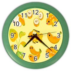 Banana Cichlid Color Wall Clock by artworkshop