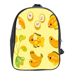 Banana Cichlid School Bag (large) by artworkshop