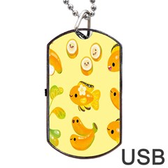 Banana Cichlid Dog Tag Usb Flash (one Side) by artworkshop