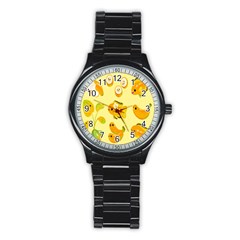 Banana Cichlid Stainless Steel Round Watch by artworkshop