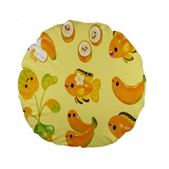 Banana Cichlid Standard 15  Premium Round Cushions by artworkshop