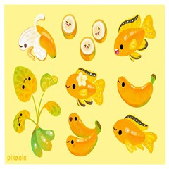 Banana Cichlid Wooden Puzzle Square by artworkshop