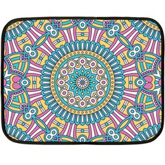 Mandala 01 Fleece Blanket (mini) by zappwaits