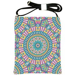 Mandala 01 Shoulder Sling Bag by zappwaits