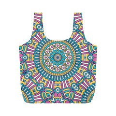 Mandala 01 Full Print Recycle Bag (m) by zappwaits