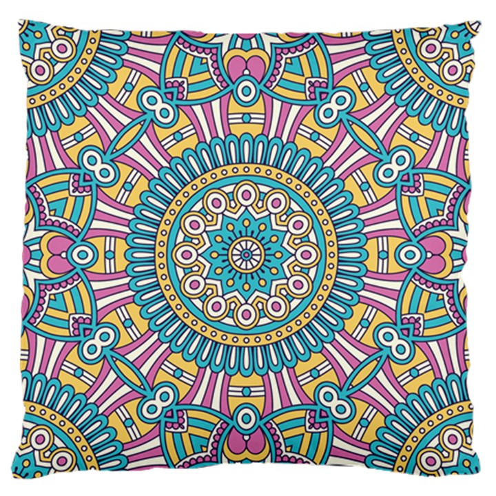 Mandala 01 Large Flano Cushion Case (One Side)