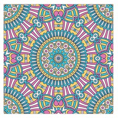 Mandala 01 Square Satin Scarf (36  X 36 ) by zappwaits