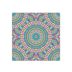 Mandala 01 Satin Bandana Scarf 22  X 22  by zappwaits