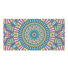 Mandala 01 Satin Shawl 45  X 80  by zappwaits