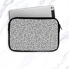 Black And White Hello Text Motif Random Pattern Apple Ipad Mini Zipper Cases by dflcprintsclothing