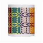 Grungy Vintage Patterns White Mug Center