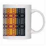 Grungy Vintage Patterns White Mug Right