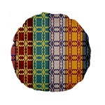 Grungy Vintage Patterns Standard 15  Premium Round Cushions Front