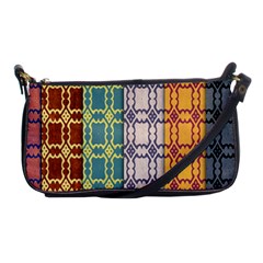 Grungy Vintage Patterns Shoulder Clutch Bag by artworkshop