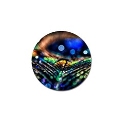 Peacock Feather Drop Golf Ball Marker (10 Pack) by artworkshop