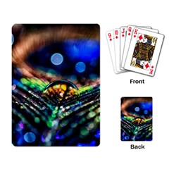 Peacock Feather Drop Playing Cards Single Design (rectangle) by artworkshop