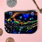 Peacock Feather Drop Mini Coin Purse Back