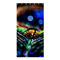 Peacock Feather Drop Shower Curtain 36  X 72  (stall)  by artworkshop