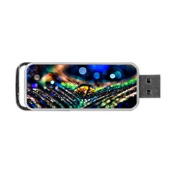 Peacock Feather Drop Portable Usb Flash (two Sides) by artworkshop