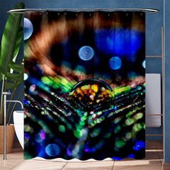 Peacock Feather Drop Shower Curtain 60  X 72  (medium)  by artworkshop